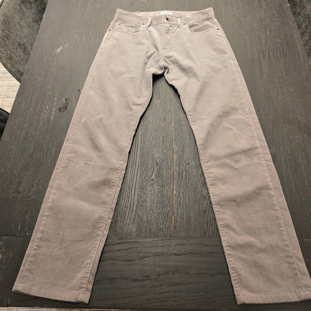 Todd Snyder Mens Slim Fit Corduroy Pants Grey 30x32 34-JE039068-423